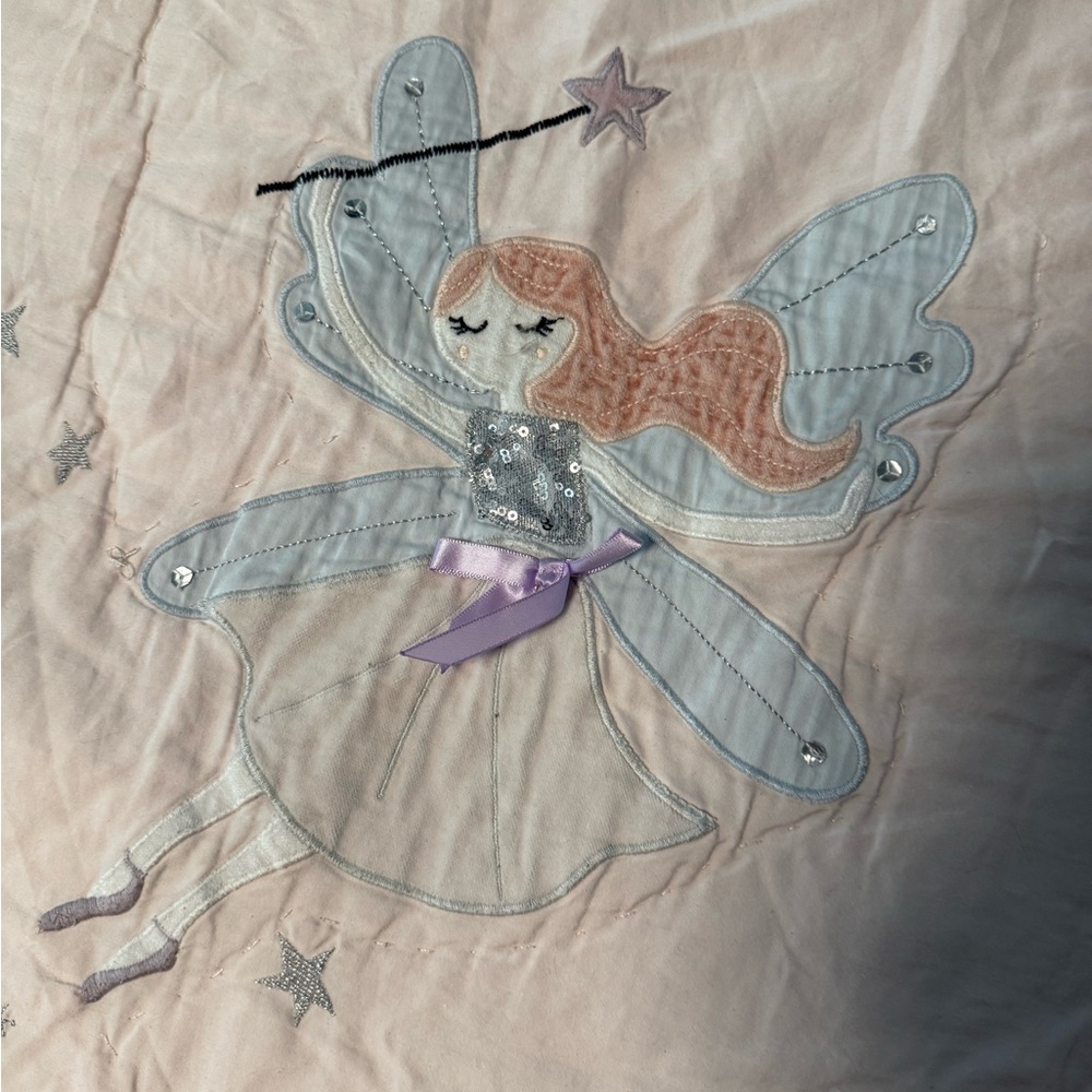 Pottery Barn Kids Fairy Bedding - Pink and Blue
